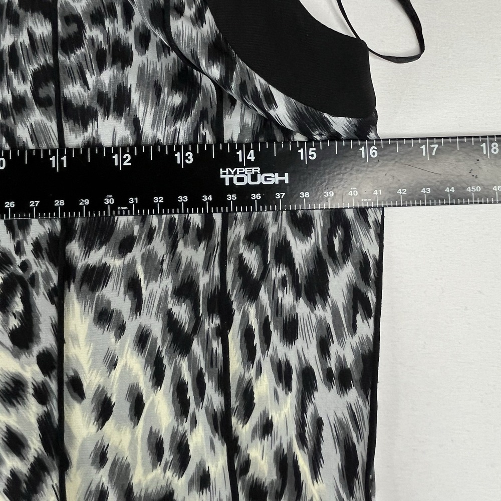 Sandra Darren Leopard Print Maxi Dress Women's Size 6 Sleeveless Flowy - Picture 14 of 16